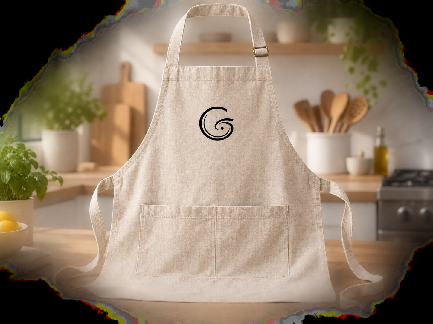 Exemple de tablier personnalisé avec le logo Chef Genfy